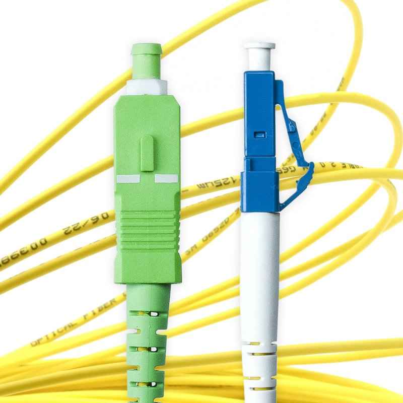 OS2 单模 LC/UPC 对 SC/APC 单联光纤跳线 - Image 5